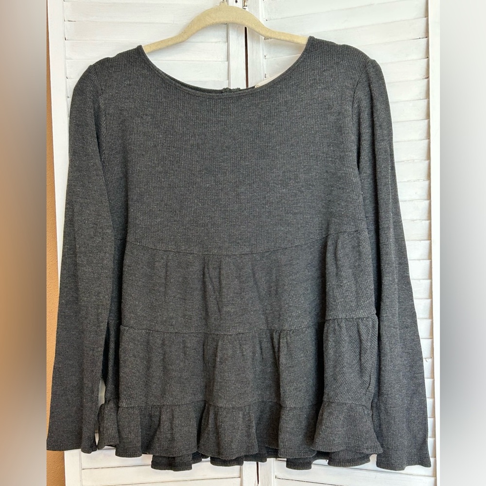 Altard State Size Large long sleeve ribbed babydoll Altar’d